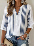 Women'S Casual Cotton Linen Top
