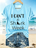 Women's Shark Print T-shirt