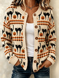 Ladies' Halloween Sweater Cardigan
