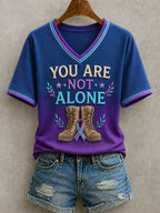 Women's Suicide Prevention Awareness Art Print T-Shirt