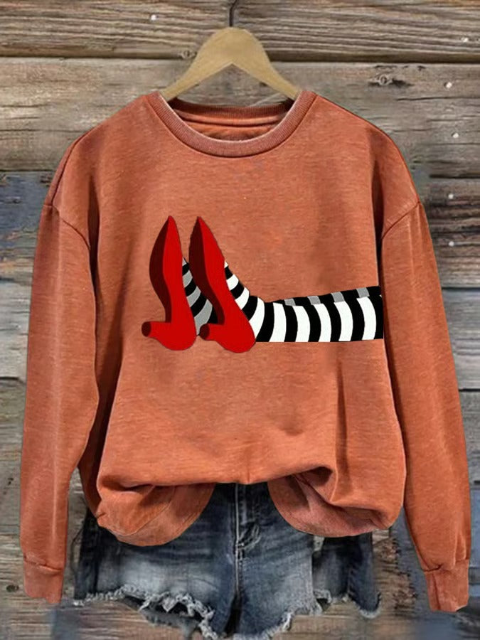 Women'S Halloween Long Sleved Sweatshirt