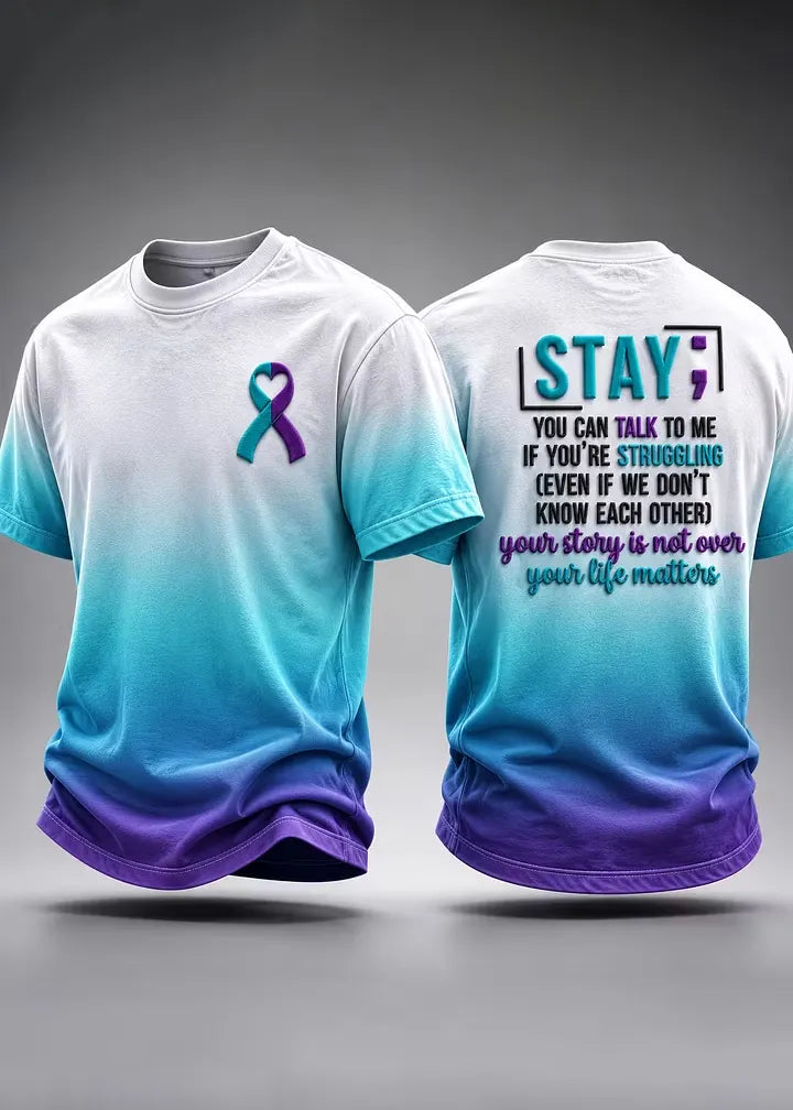 Men's Suicide Prevention Awareness Short-Sleeve T-Shirt