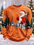 Men's Christmas Waffle Long Sleeve T-Shirt