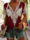 Women'S Faith Printed Casual Retro Style Top