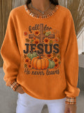 Women's Casual Round Neck Maple Leaf Sports Shirt