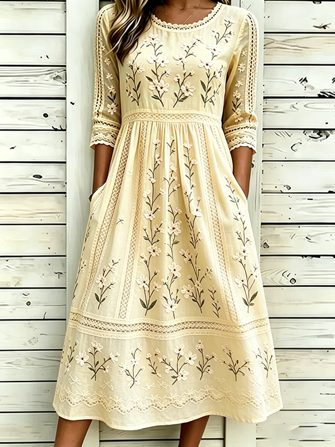 Women's floral printed casual dress
