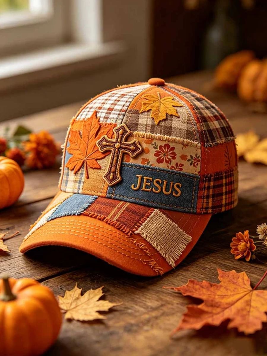 Unisex Retro Fall Cross Jesus Graphic Hat