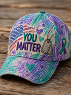 Suicide Prevention Awareness Art Print Baseball Cap