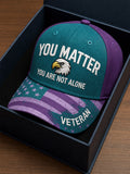 Veteran Suicide Prevention Awareness Month Print Baseball Cap