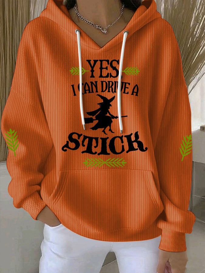 🔥HOT SALE🔥Women's Yes I Can Drive A Stick Print Casual Sweatshirt