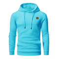 Men's Pullover Plaid Jacquard Hoodie