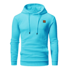 Men's Pullover Plaid Jacquard Hoodie