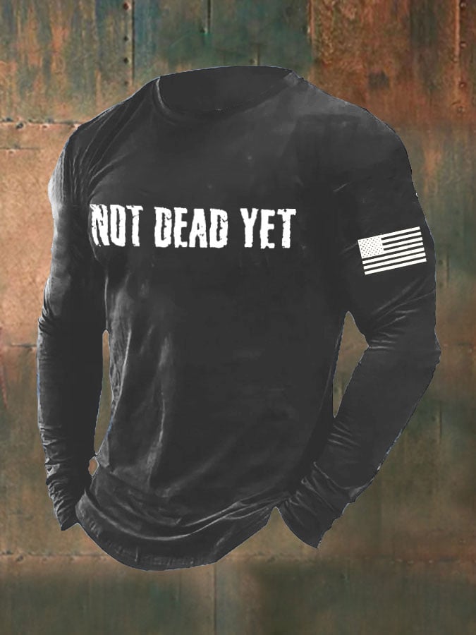 Men's Not Dead Yet Veterans Day Top