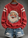 Women's Casual Christmas Print Long-Sleeved Sweatshirt