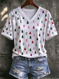 Women's Christmas Print Casual Top