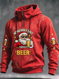 Men's Christmas Print Casual Hoodie