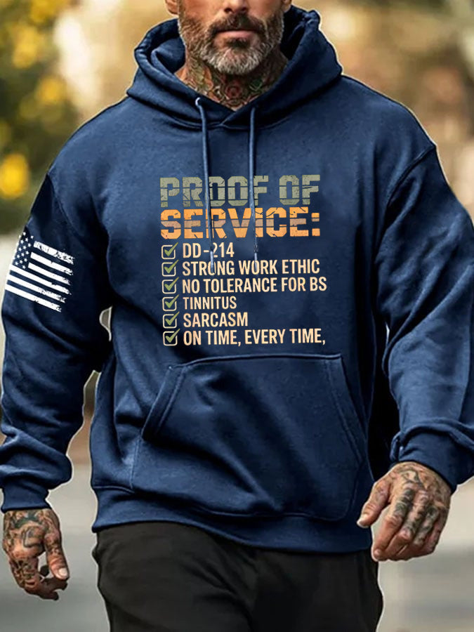 Proof Of Service Pattern 100% 300g Cotton Classic Hoodie