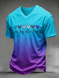 Men's Suicide Prevention Awareness Art Print Casual T-Shirt