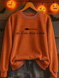 🔥HOT SALE🔥Women's Yes I Can Drive A Stick Printed Sweatshirt