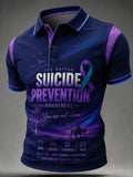 Men's Suicide Prevention Awareness Print T-shirt