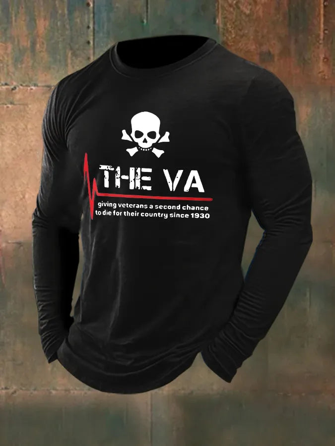 Men's The Va Veterans Day  Long Sleeve 100% Cotton T-Shirt