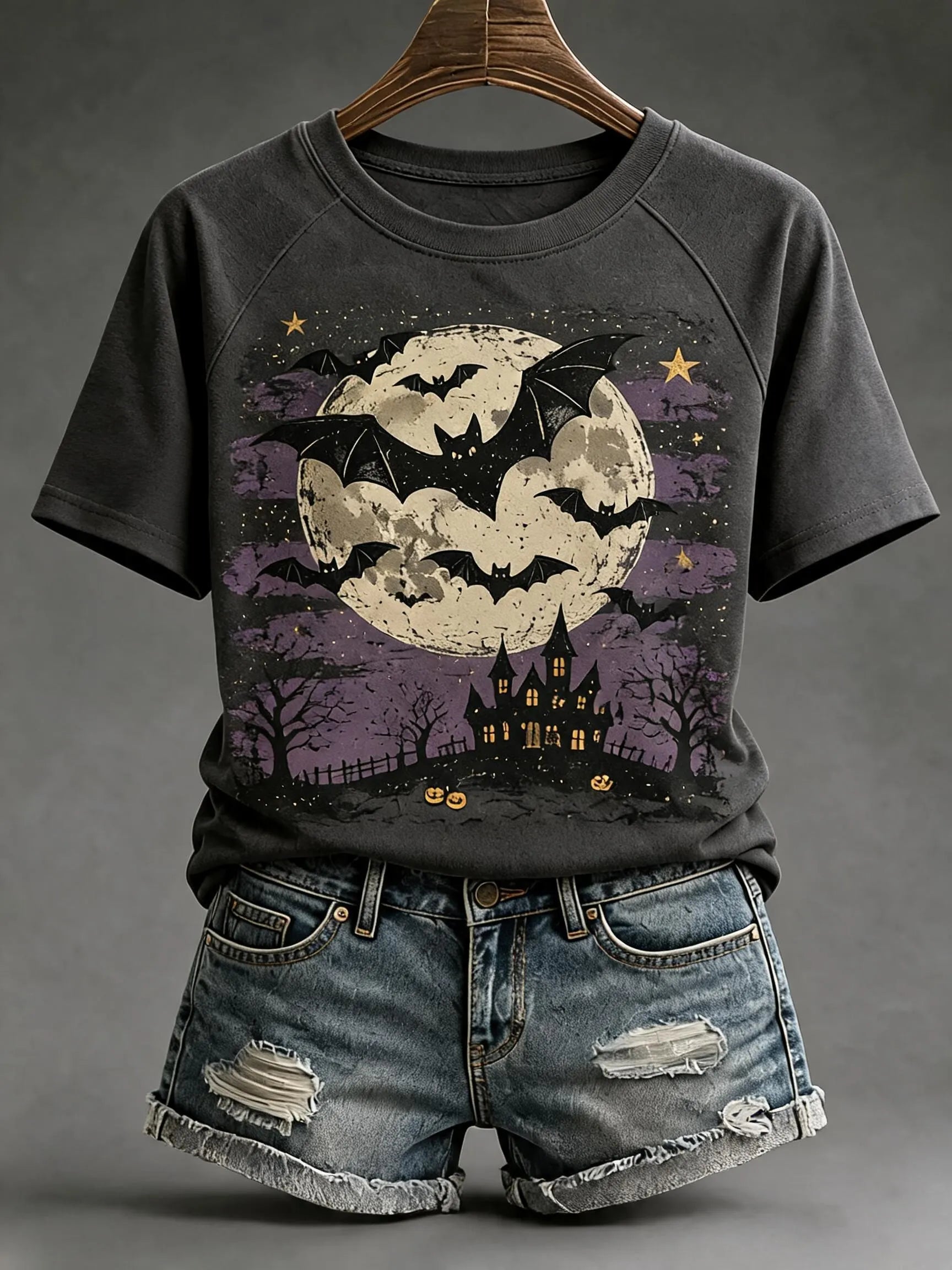 Women'S Fall Batwing Cotton T-Shirts