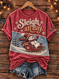 Women's Casual Printed Short-Sleeve T-Shirt