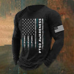 Men's PTSD Awareness Flag T-Shirt