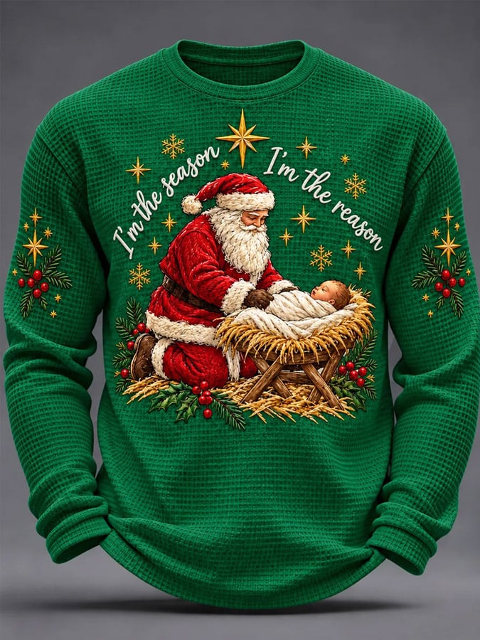 Men's Christmas Print Top