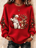 Damen-Freizeit-Sweatshirt mit Print
