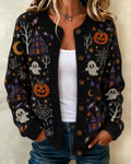 Women's Casual Halloween Knitted Cardigan