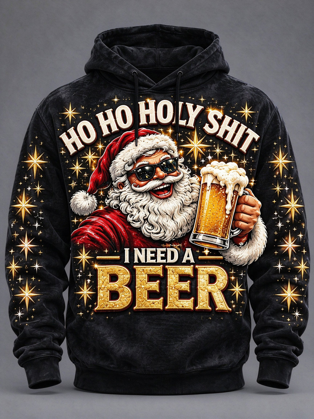 Men's Christmas Print Casual Hoodie