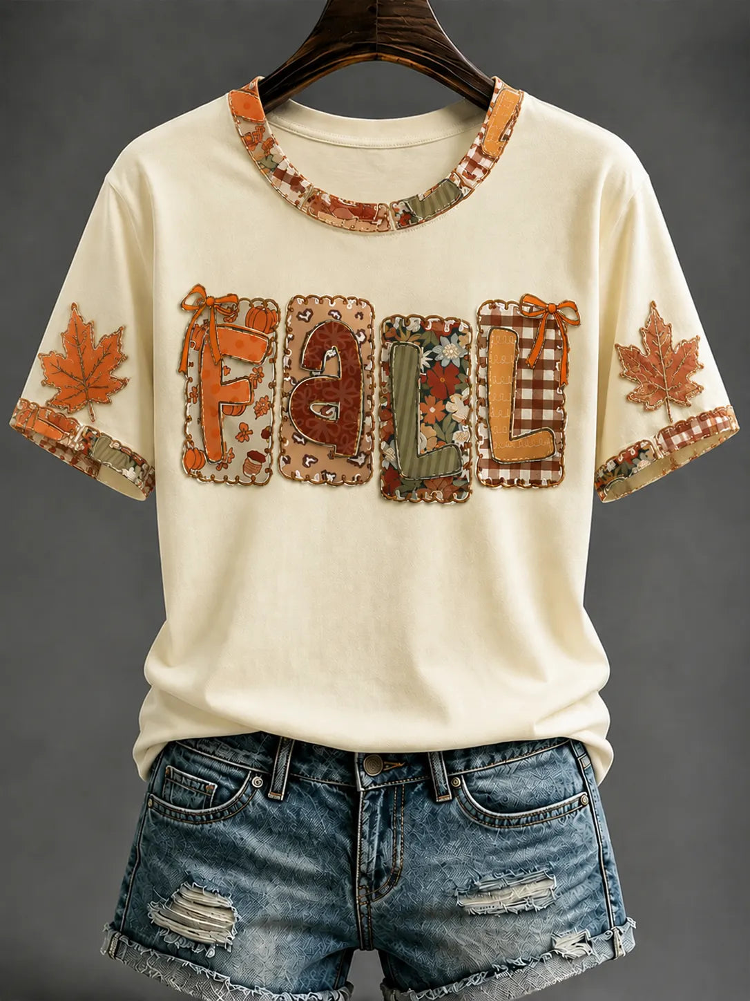 Women's Fall Short-sleeved T-shirt
