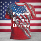 Men's Red Friday Print Casual T-Shirt