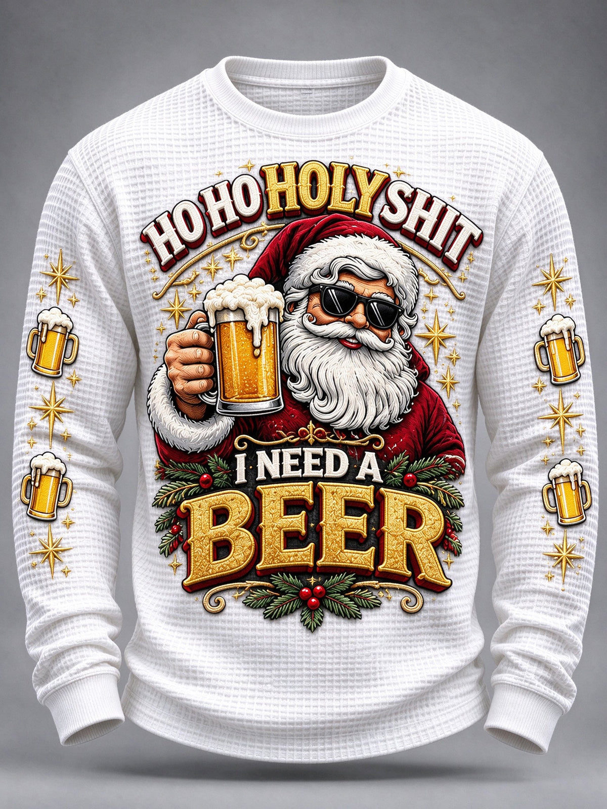 Men's Christmas Print Casual Hoodie