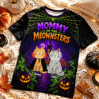 Spooky Cat Mom - Personalized Shirt - Halloween Gift For Cat Moms, Wife