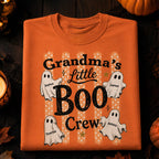 Grandma's Boo Crew Polka Dot Stripes - Personalized Shirt - Perfect Halloween Costume for Grandma