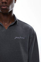 JETGRAY "THREADS" DENIM POLO