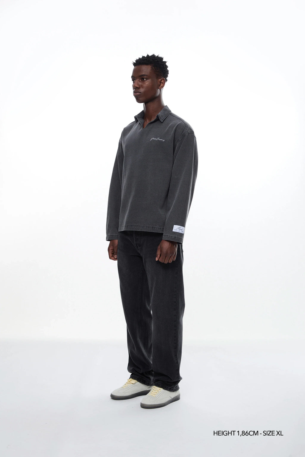 JETGRAY "THREADS" DENIM POLO