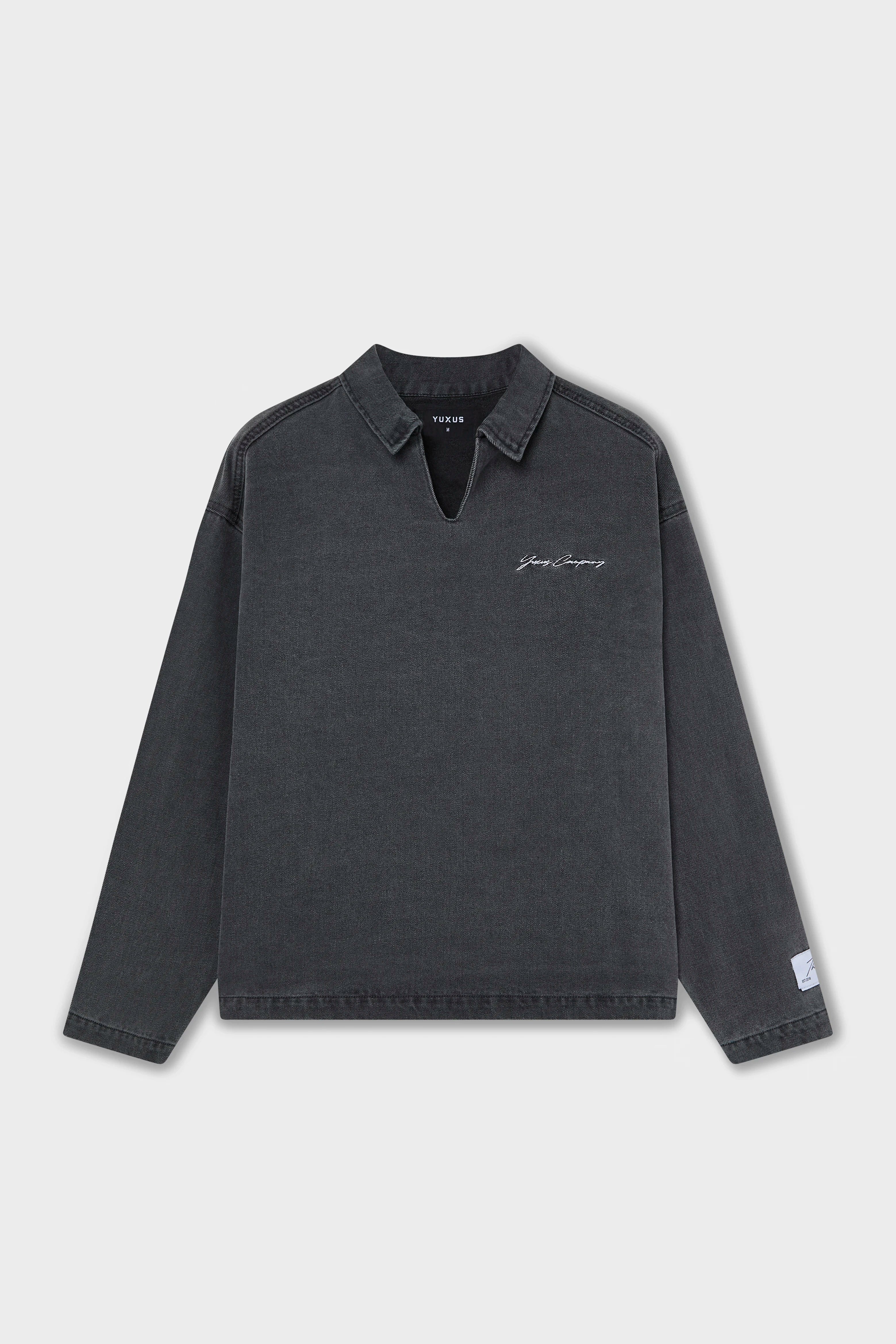 JETGRAY "THREADS" DENIM POLO