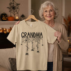 Halloween Grandma Mom Spooky Spiders - Personalized Shirt