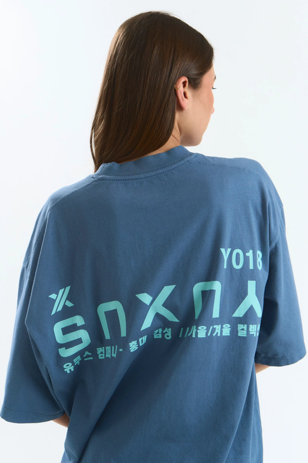 CANDLE "HONGDAE" T-SHIRT BLUE