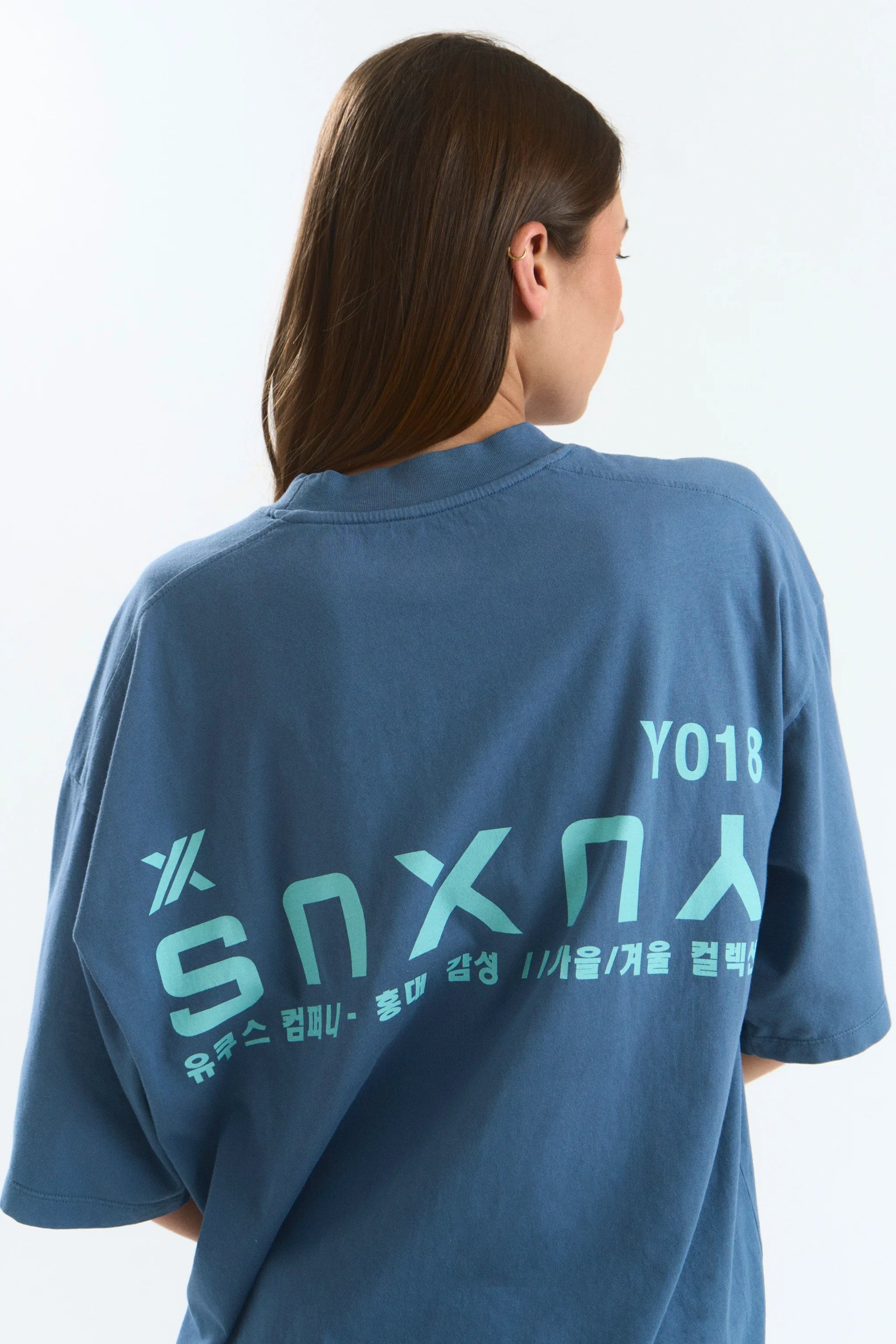 CANDLE "HONGDAE" T-SHIRT BLUE