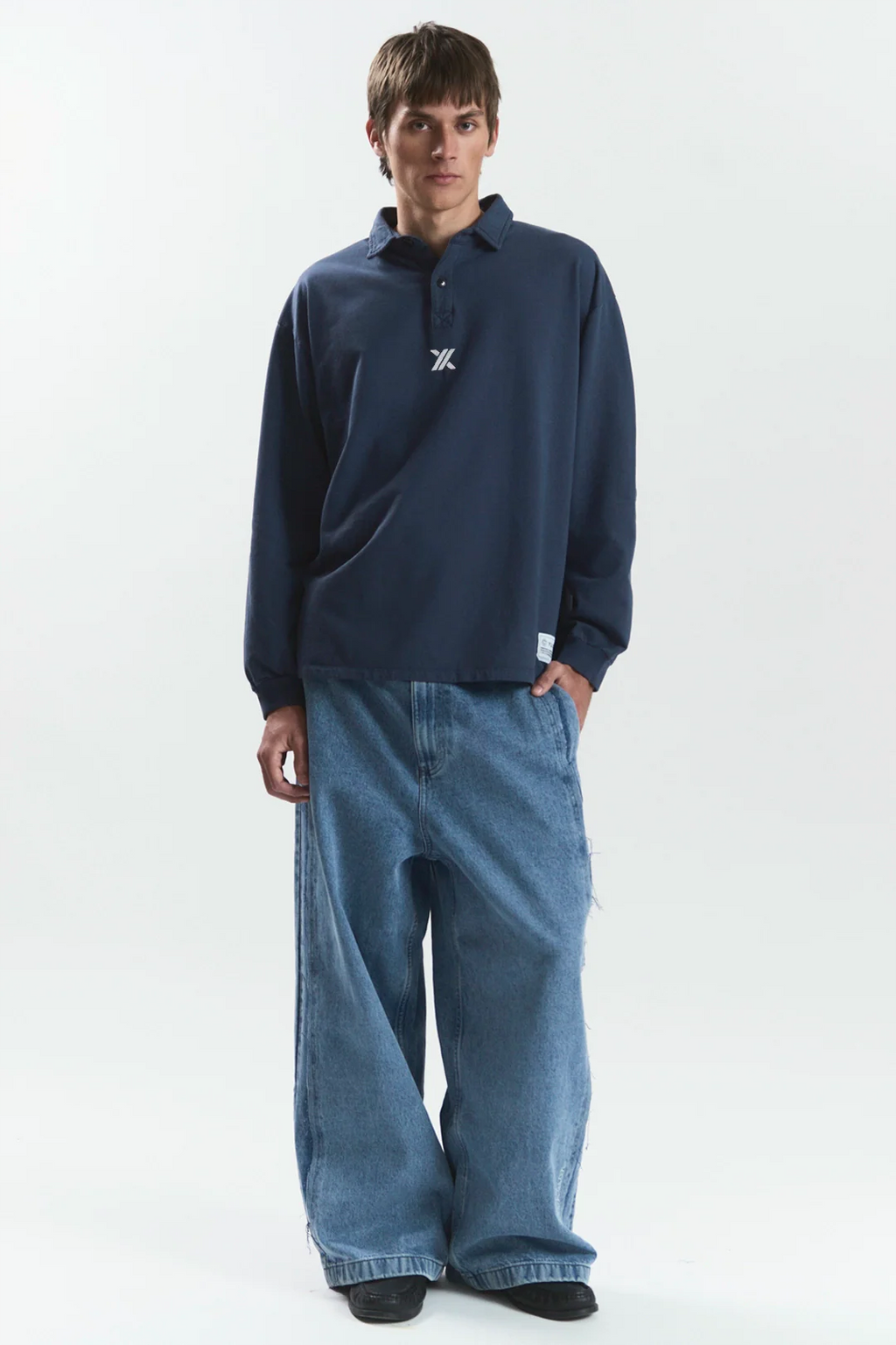 NAVY "ICONS" POLO
