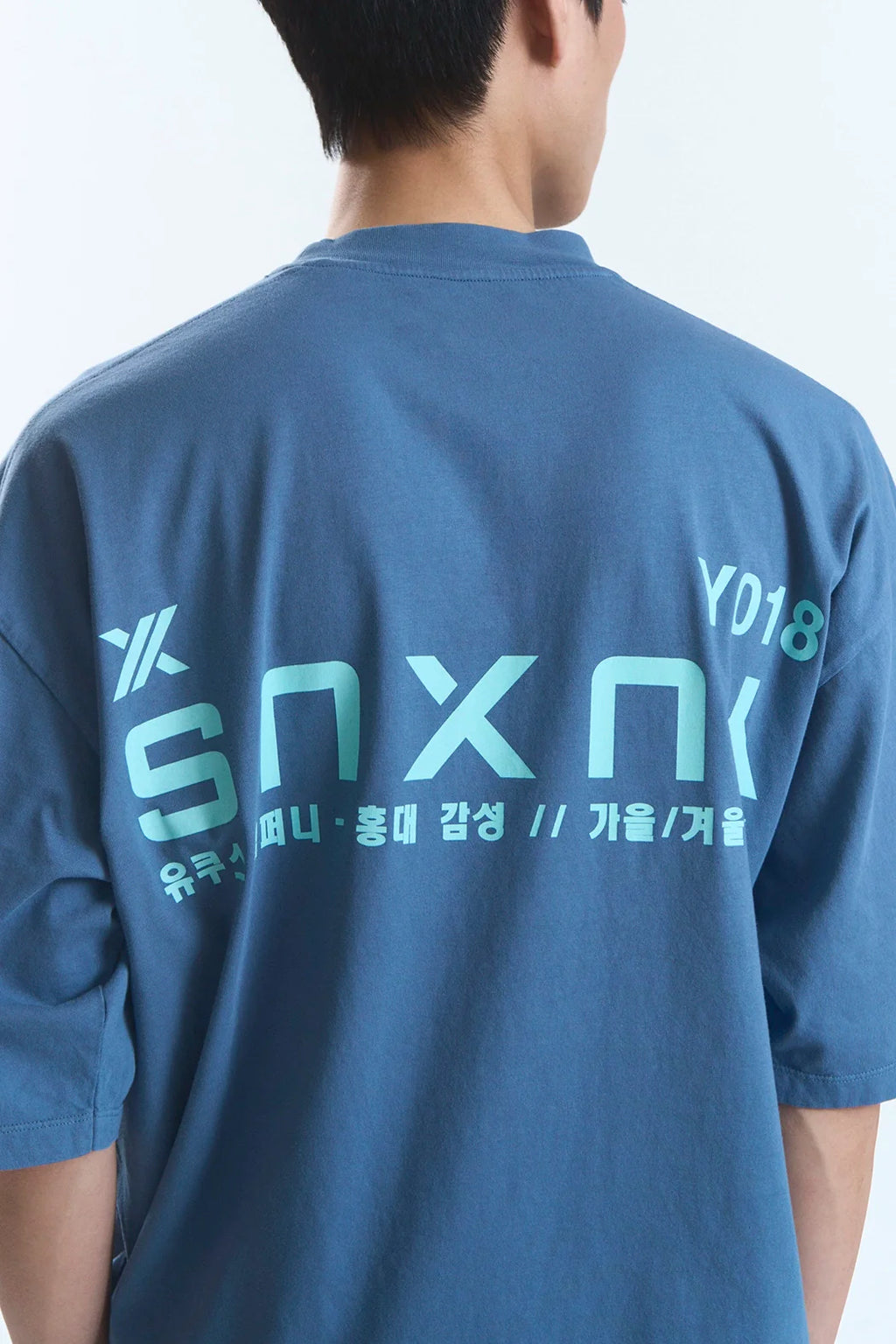 CANDLE "HONGDAE" T-SHIRT BLUE