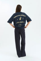 BEETLE "PATTERNS" T-SHIRT NAVY BLUE