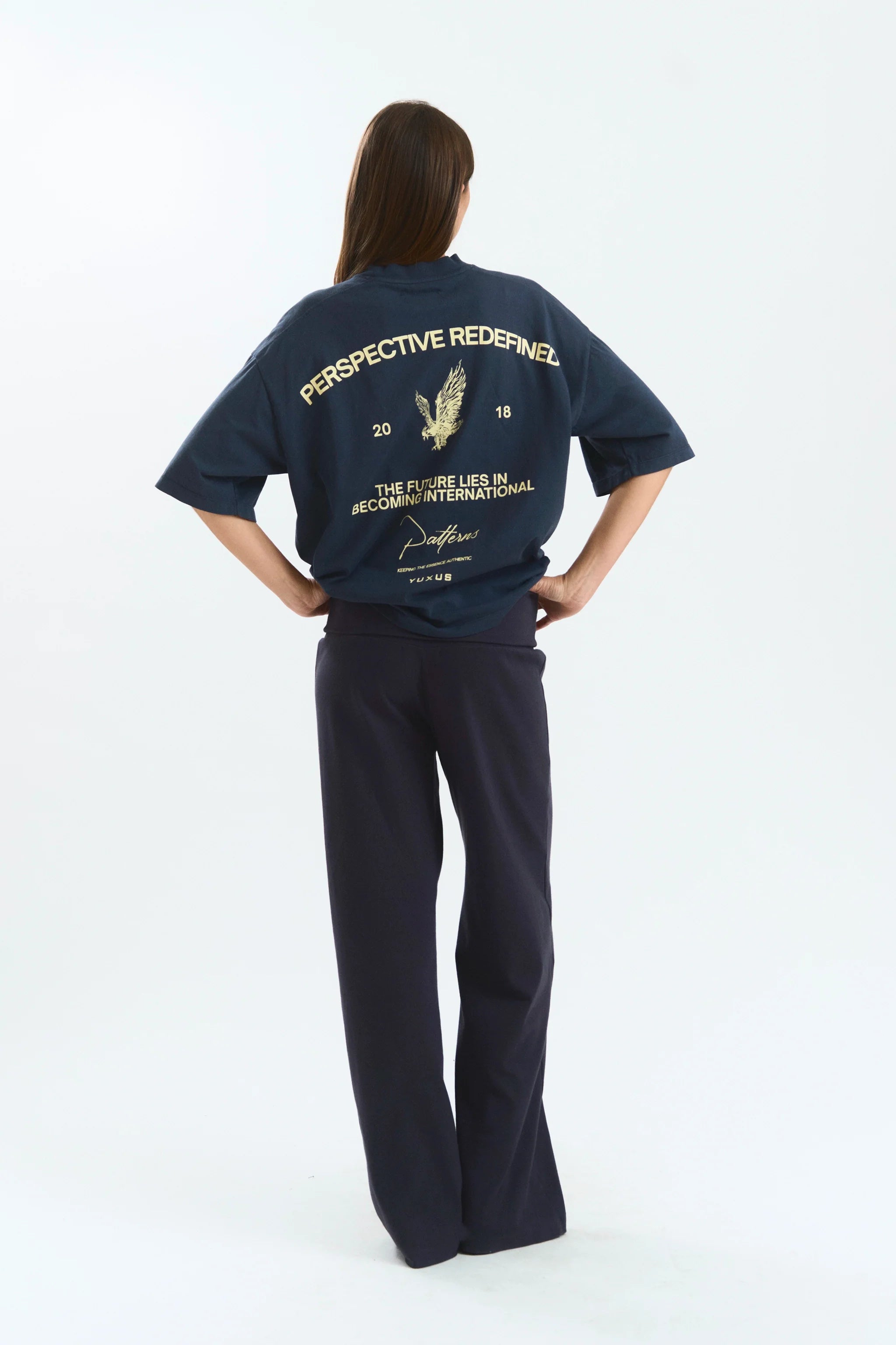 BEETLE "PATTERNS" T-SHIRT NAVY BLUE