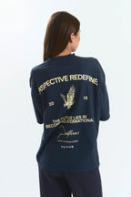 BEETLE "PATTERNS" T-SHIRT NAVY BLUE