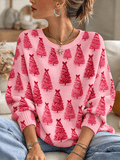 Women's Casual Print Knit Top