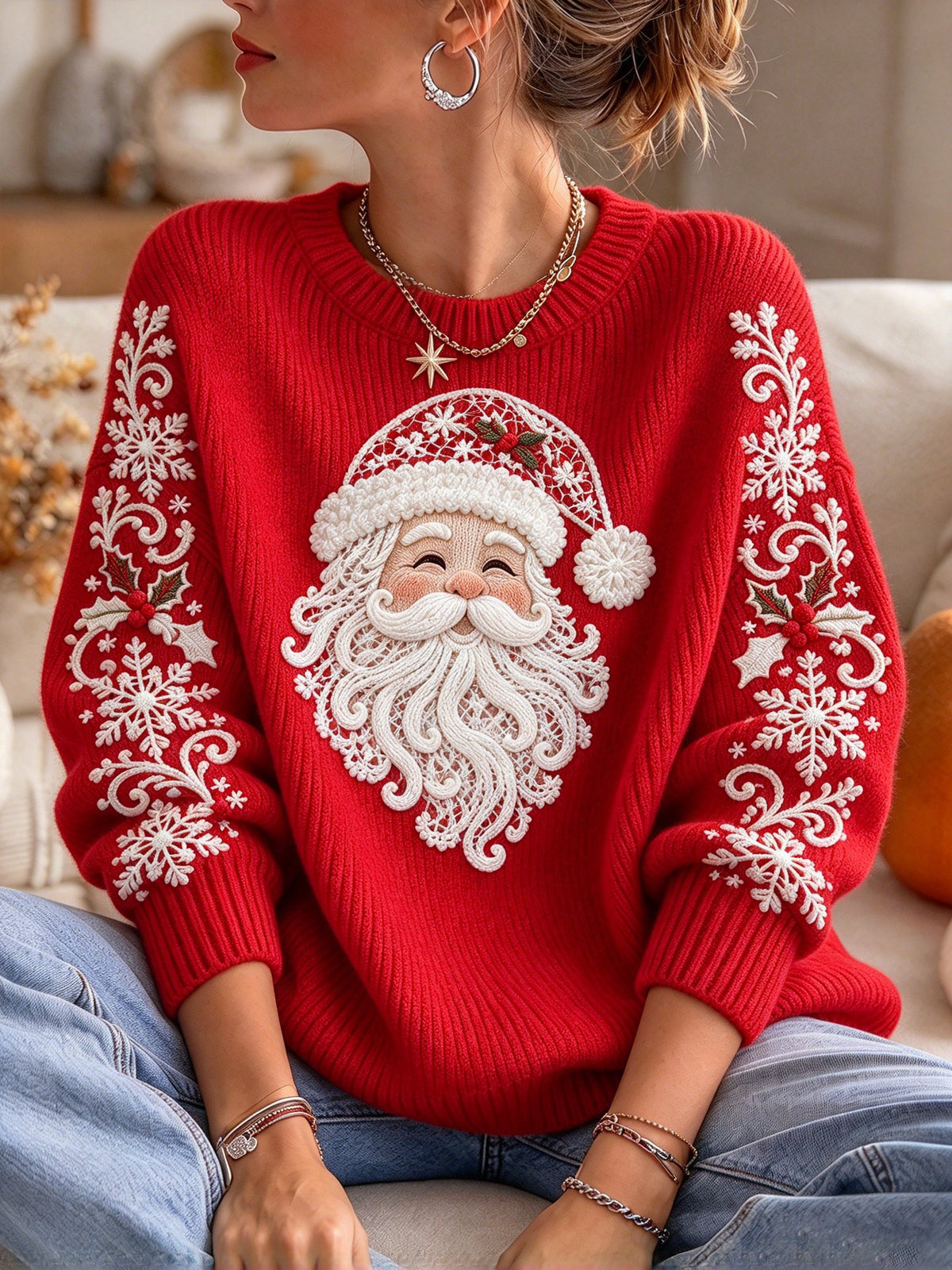 Women's Christmas Print Top